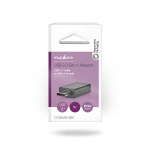 Nedis USB-C™ Sovitin | USB 3.2 Gen 1 | USB-C™ Uros | USB-A Naaras | 5 Gbps | OTG | Pyöreä | Niklattu | Musta | Laatikko Nedis USB-C™ Sovitin | USB 3.2 Gen 1 | USB-C™ Uros | USB-A Naaras | 5 Gbps | OTG | Pyöreä | Niklattu | Musta | Laatikko