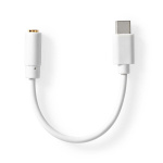 Nedis USB-C™ Sovitin | USB 2.0 | USB-C™ Uros | 3.5 mm naaras | 0.10 m | Pyöreä | Niklattu | PVC | Valkoinen | Laatikko Nedis USB-C™ Sovitin | USB 2.0 | USB-C™ Uros | 3.5 mm naaras | 0.10 m | Pyöreä | Niklattu | PVC | Valkoinen | Laatikko