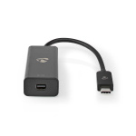 Nedis USB-C™ Sovitin | USB 3.2 Gen 1 | USB-C™ Uros | Mini DisplayPort Naaras | 8K@60Hz | 0.20 m | Pyöreä | Niklattu | PVC | Musta | Muovipussi Nedis USB-C™ Sovitin | USB 3.2 Gen 1 | USB-C™ Uros | Mini DisplayPort Naaras | 8K@60Hz | 0.20 m | Pyöreä | Niklattu | PVC | Musta | Muovipussi