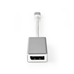 Nedis USB-C™ Sovitin | USB 3.2 Gen 1 | USB-C™ Uros | DisplayPort Naaras | 0.20 m | Pyöreä | Kullattu | Nailon / Punottu | Hopea | Laatikko kannella ja ikkunalla Nedis USB-C™ Sovitin | USB 3.2 Gen 1 | USB-C™ Uros | DisplayPort Naaras | 0.20 m | Pyöreä | Kullattu | Nailon / Punottu | Hopea | Laatikko kannella ja ikkunalla
