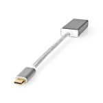 Nedis USB-C™ Sovitin | USB 3.2 Gen 1 | USB-C™ Uros | DisplayPort Naaras | 0.20 m | Pyöreä | Kullattu | Nailon / Punottu | Hopea | Laatikko kannella ja ikkunalla Nedis USB-C™ Sovitin | USB 3.2 Gen 1 | USB-C™ Uros | DisplayPort Naaras | 0.20 m | Pyöreä | Kullattu | Nailon / Punottu | Hopea | Laatikko kannella ja ikkunalla