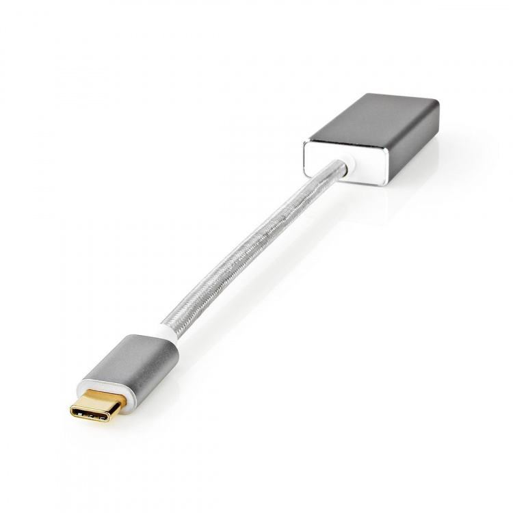 Nedis USB-C™ Sovitin | USB 3.2 Gen 1 | USB-C™ Uros | DisplayPort Naaras | 0.20 m | Pyöreä | Kullattu | Nailon / Punottu | Hopea | Laatikko kannella ja ikkunalla Nedis USB-C™ Sovitin | USB 3.2 Gen 1 | USB-C™ Uros | DisplayPort Naaras | 0.20 m | Pyöreä | Kullattu | Nailon / Punottu | Hopea | Laatikko kannella ja ikkunalla