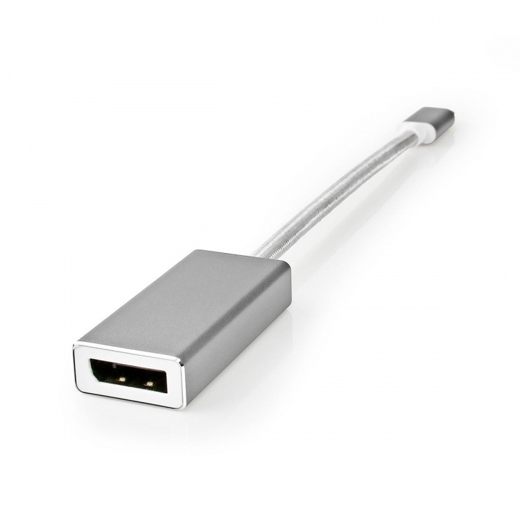 Nedis USB-C™ Sovitin | USB 3.2 Gen 1 | USB-C™ Uros | DisplayPort Naaras | 0.20 m | Pyöreä | Kullattu | Nailon / Punottu | Hopea | Laatikko kannella ja ikkunalla Nedis USB-C™ Sovitin | USB 3.2 Gen 1 | USB-C™ Uros | DisplayPort Naaras | 0.20 m | Pyöreä | Kullattu | Nailon / Punottu | Hopea | Laatikko kannella ja ikkunalla