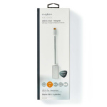 Nedis USB-C™ Sovitin | USB 3.2 Gen 1 | USB-C™ Uros | DisplayPort Naaras | 0.20 m | Pyöreä | Kullattu | Nailon / Punottu | Hopea | Laatikko kannella ja ikkunalla Nedis USB-C™ Sovitin | USB 3.2 Gen 1 | USB-C™ Uros | DisplayPort Naaras | 0.20 m | Pyöreä | Kullattu | Nailon / Punottu | Hopea | Laatikko kannella ja ikkunalla