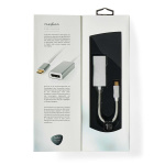 Nedis USB-C™ Sovitin | USB 3.2 Gen 1 | USB-C™ Uros | DisplayPort Naaras | 0.20 m | Pyöreä | Kullattu | Nailon / Punottu | Hopea | Laatikko kannella ja ikkunalla Nedis USB-C™ Sovitin | USB 3.2 Gen 1 | USB-C™ Uros | DisplayPort Naaras | 0.20 m | Pyöreä | Kullattu | Nailon / Punottu | Hopea | Laatikko kannella ja ikkunalla