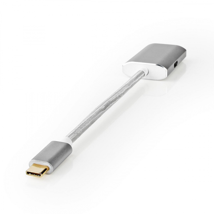 Nedis USB-C™ Sovitin | USB 3.2 Gen 1 | USB-C™ Uros | Mini DisplayPort Naaras | Power delivery | 0.20 m | Pyöreä | Kullattu | Nailon / Punottu | Hopea | Laatikko kannella ja ikkunalla Nedis USB-C™ Sovitin | USB 3.2 Gen 1 | USB-C™ Uros | Mini DisplayPort Naaras | Power delivery | 0.20 m | Pyöreä | Kullattu | Nailon / Punottu | Hopea | Laatikko kannella ja ikkunalla