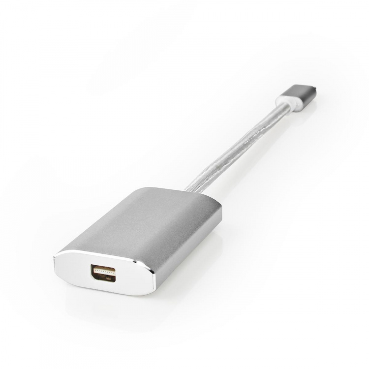 Nedis USB-C™ Sovitin | USB 3.2 Gen 1 | USB-C™ Uros | Mini DisplayPort Naaras | Power delivery | 0.20 m | Pyöreä | Kullattu | Nailon / Punottu | Hopea | Laatikko kannella ja ikkunalla Nedis USB-C™ Sovitin | USB 3.2 Gen 1 | USB-C™ Uros | Mini DisplayPort Naaras | Power delivery | 0.20 m | Pyöreä | Kullattu | Nailon / Punottu | Hopea | Laatikko kannella ja ikkunalla