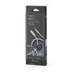 Nedis USB-C™ Sovitin | USB 2.0 | USB-C™ Uros | 3.5 mm uros | 1.00 m | Pyöreä | Kullattu | Nailon / Punottu | Alumiini | Laatikko kannella ja ikkunalla Nedis USB-C™ Sovitin | USB 2.0 | USB-C™ Uros | 3.5 mm uros | 1.00 m | Pyöreä | Kullattu | Nailon / Punottu | Alumiini | Laatikko kannella ja ikkunalla