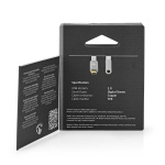 Nedis USB-C™ Sovitin | USB 2.0 | USB-C™ Uros | 3.5 mm naaras | 0.08 m | Pyöreä | Kullattu | Nailon / Punottu | Hopea / Valkoinen | Laatikko kannella ja ikkunalla Nedis USB-C™ Sovitin | USB 2.0 | USB-C™ Uros | 3.5 mm naaras | 0.08 m | Pyöreä | Kullattu | Nailon / Punottu | Hopea / Valkoinen | Laatikko kannella ja ikkunalla