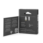 Nedis USB-C™ Sovitin | USB 2.0 | USB-C™ Uros | 3.5 mm naaras | 0.08 m | Pyöreä | Kullattu | Nailon / Punottu | Hopea / Valkoinen | Laatikko kannella ja ikkunalla Nedis USB-C™ Sovitin | USB 2.0 | USB-C™ Uros | 3.5 mm naaras | 0.08 m | Pyöreä | Kullattu | Nailon / Punottu | Hopea / Valkoinen | Laatikko kannella ja ikkunalla