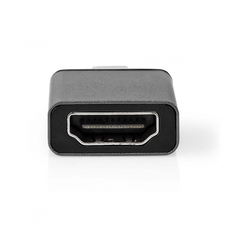 Nedis USB-C™ Sovitin | USB 3.2 Gen 1 | USB-C™ Uros | HDMI™ Ulostulo | 4K@60Hz | Pyöreä | Niklattu | Harmaa / Musta | Laatikko Nedis USB-C™ Sovitin | USB 3.2 Gen 1 | USB-C™ Uros | HDMI™ Ulostulo | 4K@60Hz | Pyöreä | Niklattu | Harmaa / Musta | Laatikko