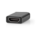 Nedis USB-C™ Sovitin | USB 3.2 Gen 1 | USB-C™ Uros | HDMI™ Ulostulo | 4K@60Hz | Pyöreä | Niklattu | Harmaa / Musta | Laatikko Nedis USB-C™ Sovitin | USB 3.2 Gen 1 | USB-C™ Uros | HDMI™ Ulostulo | 4K@60Hz | Pyöreä | Niklattu | Harmaa / Musta | Laatikko