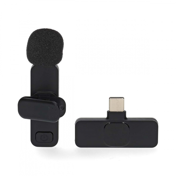 Nedis Mikrofoni | Käyttötarkoitus: Älypuhelin / Kannettava / Tabletti | Langaton / USB Type-C™ | USB-C™ Female | On/off-kytkin