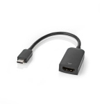 Nedis USB-C™ Sovitin | USB 3.2 Gen 1 | USB-C™ Uros | HDMI™ Ulostulo | 4K@60Hz | 0.20 m | Pyöreä | Niklattu | PVC | Musta | Laatikko