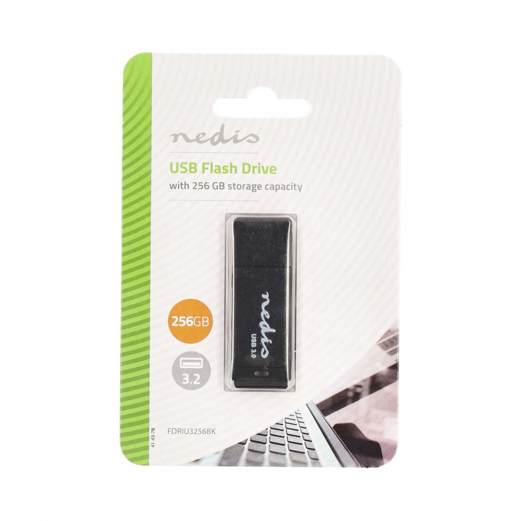 Nedis Muistitikku | 256 GB | USB Type-A | Lukunopeus: 80 MB/s | Kirjoitusnopeus: 10 MB/s