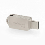Nedis Muistitikku | 64 GB | USB-A / USB-C™ | Lukunopeus: 90 MB/s | Kirjoitusnopeus: 20 MB/s Nedis Muistitikku | 64 GB | USB-A / USB-C™ | Lukunopeus: 90 MB/s | Kirjoitusnopeus: 20 MB/s