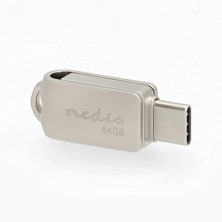 Nedis Muistitikku | 64 GB | USB-A / USB-C™ | Lukunopeus: 90 MB/s | Kirjoitusnopeus: 20 MB/s Nedis Muistitikku | 64 GB | USB-A / USB-C™ | Lukunopeus: 90 MB/s | Kirjoitusnopeus: 20 MB/s