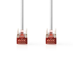 Nedis CAT6 Verkkokaapeli | RJ45 uros | RJ45 uros | S/FTP | 1.50 m | Pyöreä | LSZH | Valkoinen | Label