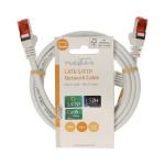 Nedis CAT6 Verkkokaapeli | RJ45 uros | RJ45 uros | S/FTP | 1.50 m | Pyöreä | LSZH | Valkoinen | Label