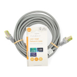 Nedis CAT7 verkkokaapeli | S/FTP | RJ45 uros | RJ45 uros | 5.00 m | Snagless | Pyöreä | LSZH | Harmaa | Label Nedis CAT7 verkkokaapeli | S/FTP | RJ45 uros | RJ45 uros | 5.00 m | Snagless | Pyöreä | LSZH | Harmaa | Label