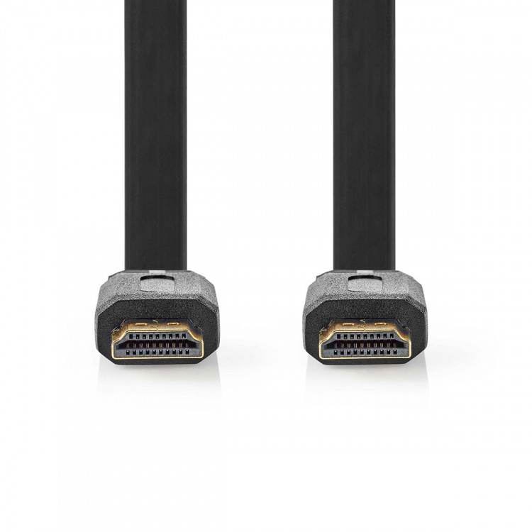 Nedis High Speed HDMI ™ Kaapeli Ethernet | HDMI™ liitin | HDMI™ liitin | 4K@30Hz | 10.2 Gbps | 2.00 m | Litteä | PVC | Musta | Label Nedis High Speed HDMI ™ Kaapeli Ethernet | HDMI™ liitin | HDMI™ liitin | 4K@30Hz | 10.2 Gbps | 2.00 m | Litteä | PVC | Musta | Label