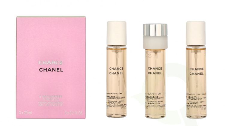 Chanel Chance Twist And Spray 60 ml 3x Edt Spray Refill 20Ml - Twist and Spray