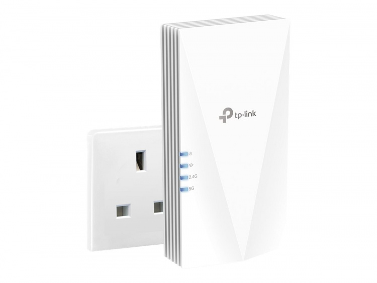 TP-Link RE700X V1 WiFi range extender Monteras i väggen