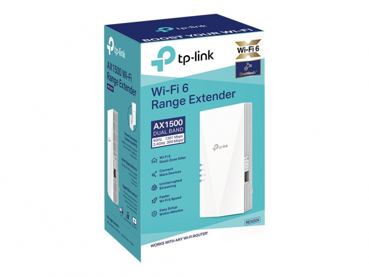 TP-Link RE500X V1 WiFi Range Extender Extern TP-Link RE500X V1 WiFi Range Extender Extern