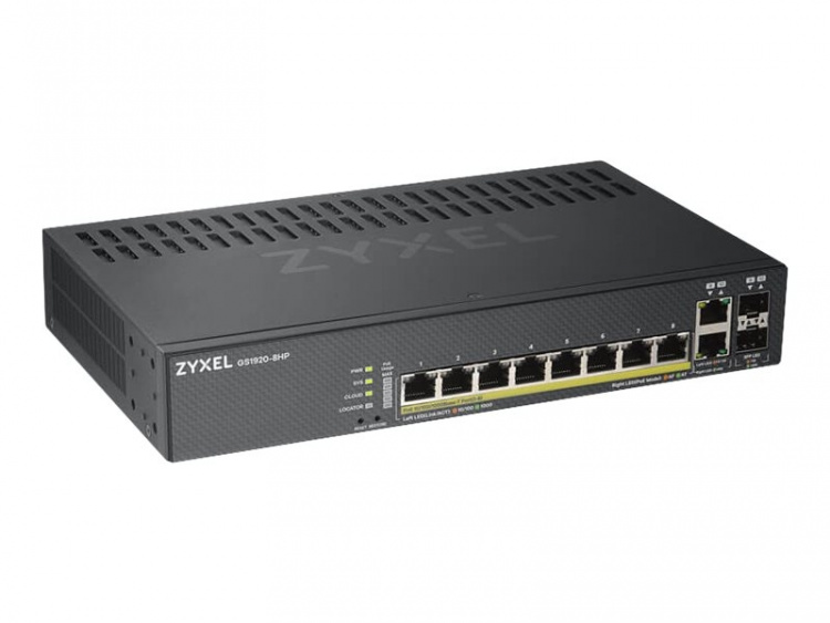 ZyXEL GS1920-8HPv2 Switch 8-port Gigabit PoE+ ZyXEL GS1920-8HPv2 Switch 8-port Gigabit PoE+