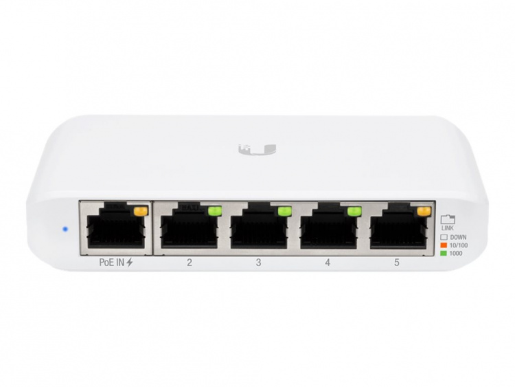 Ubiquiti UniFi Switch USW Flex Mini Switch 5-port Gigabit PoE+