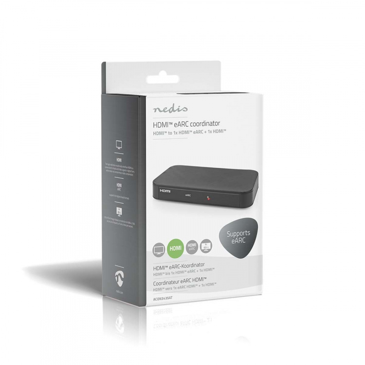 Nedis Digitaalinen Audiomuunnin | Kaksisuuntainen | Audio- / video- / datayhteyksien syöttö: DC Power / 1x HDMI™ Input | Audio- / video- / datayhteyksien ulostulo: 2x HDMI™ Output | Automaattinen | Antrasiitti Nedis Digitaalinen Audiomuunnin | Kaksisuuntainen | Audio- / video- / datayhteyksien syöttö: DC Power / 1x HDMI™ Input | Audio- / video- / datayhteyksien ulostulo: 2x HDMI™ Output | Automaattinen | Antrasiitti