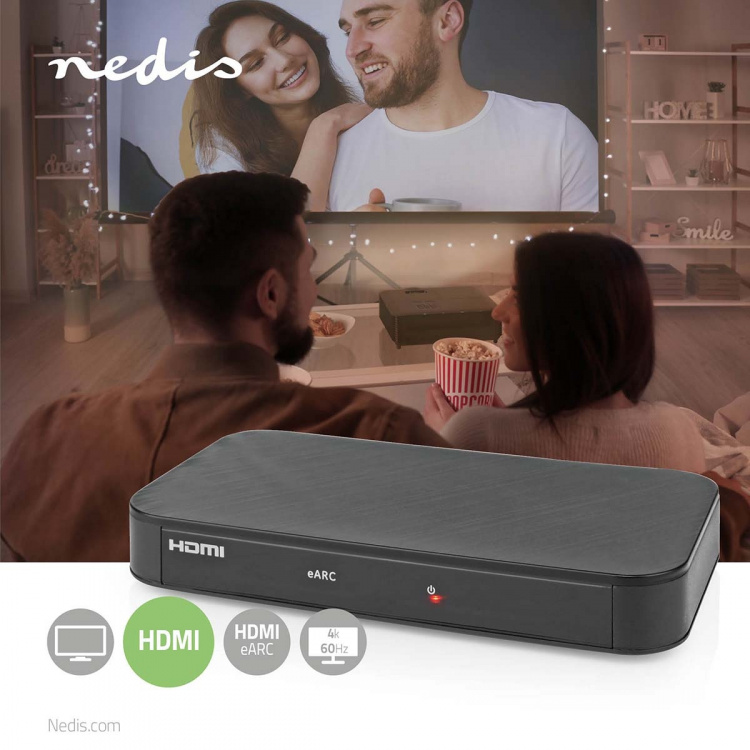 Nedis Digitaalinen Audiomuunnin | Kaksisuuntainen | Audio- / video- / datayhteyksien syöttö: DC Power / 1x HDMI™ Input | Audio- / video- / datayhteyksien ulostulo: 2x HDMI™ Output | Automaattinen | Antrasiitti Nedis Digitaalinen Audiomuunnin | Kaksisuuntainen | Audio- / video- / datayhteyksien syöttö: DC Power / 1x HDMI™ Input | Audio- / video- / datayhteyksien ulostulo: 2x HDMI™ Output | Automaattinen | Antrasiitti