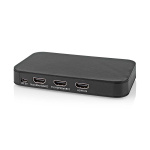 Nedis Digitaalinen Audiomuunnin | Kaksisuuntainen | Audio- / video- / datayhteyksien syöttö: DC Power / 1x HDMI™ Input | Audio- / video- / datayhteyksien ulostulo: 2x HDMI™ Output | Automaattinen | Antrasiitti Nedis Digitaalinen Audiomuunnin | Kaksisuuntainen | Audio- / video- / datayhteyksien syöttö: DC Power / 1x HDMI™ Input | Audio- / video- / datayhteyksien ulostulo: 2x HDMI™ Output | Automaattinen | Antrasiitti