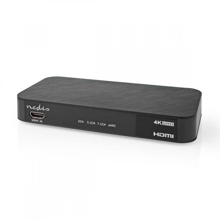 Nedis Digitaalinen Audiomuunnin | Kaksisuuntainen | Audio- / video- / datayhteyksien syöttö: DC Power / 1x HDMI™ Input | Audio- / video- / datayhteyksien ulostulo: 1x 3.5 mm / 1x TosLink / 3x HDMI™ Output | Automaattinen / Painonappi | Antrasiitti Nedis Digitaalinen Audiomuunnin | Kaksisuuntainen | Audio- / video- / datayhteyksien syöttö: DC Power / 1x HDMI™ Input | Audio- / video- / datayhteyksien ulostulo: 1x 3.5 mm / 1x TosLink / 3x HDMI™ Output | Automaattinen / Painonappi | Antrasiitti