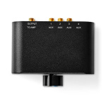 Nedis Analoginen audiokytkin | 4-Porttinen port(s) | Audio- / video- / datayhteyksien syöttö: 1x 3.5 mm Audio Input / 3x (2x RCA Female) | Audio- / video- / datayhteyksien ulostulo: 1x (2x RCA Female) | Ohjekirja | Metalli | Antrasiitti