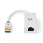 Nedis USB-verkkosovitin | USB 3.2 Gen 1 | 1 Gbps | USB-A Uros | RJ45 Naaras | 0.20 m | Pyöreä | Kullattu | Puhdas kupari | Valkoinen | Laatikko Nedis USB-verkkosovitin | USB 3.2 Gen 1 | 1 Gbps | USB-A Uros | RJ45 Naaras | 0.20 m | Pyöreä | Kullattu | Puhdas kupari | Valkoinen | Laatikko