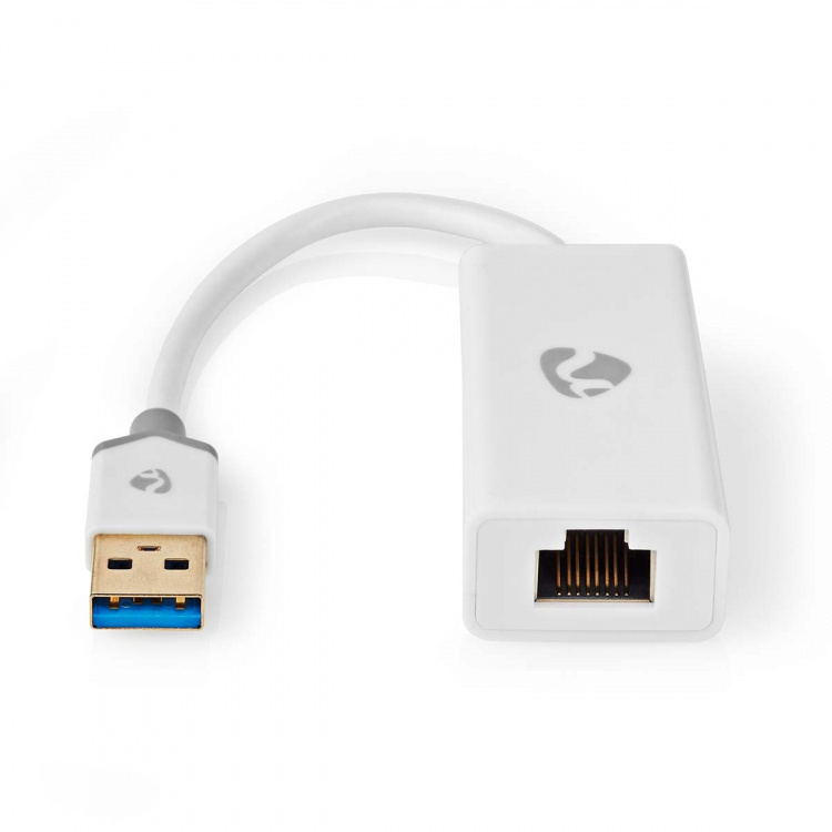 Nedis USB-verkkosovitin | USB 3.2 Gen 1 | 1 Gbps | USB-A Uros | RJ45 Naaras | 0.20 m | Pyöreä | Kullattu | Puhdas kupari | Valkoinen | Laatikko Nedis USB-verkkosovitin | USB 3.2 Gen 1 | 1 Gbps | USB-A Uros | RJ45 Naaras | 0.20 m | Pyöreä | Kullattu | Puhdas kupari | Valkoinen | Laatikko
