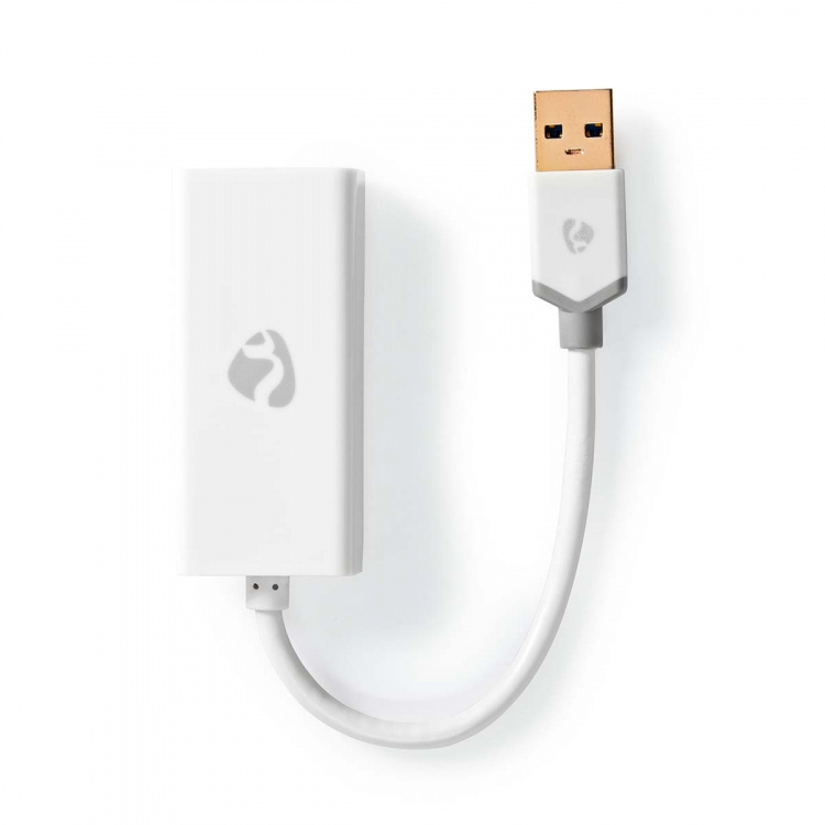 Nedis USB-verkkosovitin | USB 3.2 Gen 1 | 1 Gbps | USB-A Uros | RJ45 Naaras | 0.20 m | Pyöreä | Kullattu | Puhdas kupari | Valkoinen | Laatikko Nedis USB-verkkosovitin | USB 3.2 Gen 1 | 1 Gbps | USB-A Uros | RJ45 Naaras | 0.20 m | Pyöreä | Kullattu | Puhdas kupari | Valkoinen | Laatikko