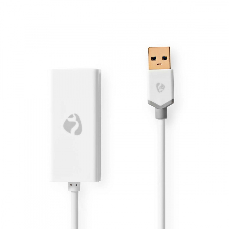 Nedis USB-verkkosovitin | USB 3.2 Gen 1 | 1 Gbps | USB-A Uros | RJ45 Naaras | 0.20 m | Pyöreä | Kullattu | Puhdas kupari | Valkoinen | Laatikko Nedis USB-verkkosovitin | USB 3.2 Gen 1 | 1 Gbps | USB-A Uros | RJ45 Naaras | 0.20 m | Pyöreä | Kullattu | Puhdas kupari | Valkoinen | Laatikko