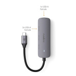 Nedis USB-keskitin | 1x USB-C™ | 4x USB A Female | 4-Porttinen port(s) | USB 3.2 Gen 1 | USB Virta | 5 Gbps Nedis USB-keskitin | 1x USB-C™ | 4x USB A Female | 4-Porttinen port(s) | USB 3.2 Gen 1 | USB Virta | 5 Gbps