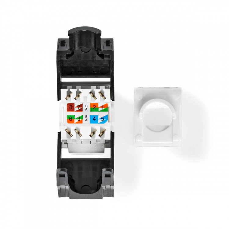 Nedis Keystone | CAT6a | RJ45 Naaras | U/UTP | ABS-Muovi | Laatikko