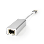 Nedis USB-verkkosovitin | USB 3.2 Gen 1 | 1 Gbps | USB-A Uros | RJ45 Naaras | 0.20 m | Pyöreä | Kullattu | Puhdas kupari | Hopea | Laatikko kannella ja ikkunalla Nedis USB-verkkosovitin | USB 3.2 Gen 1 | 1 Gbps | USB-A Uros | RJ45 Naaras | 0.20 m | Pyöreä | Kullattu | Puhdas kupari | Hopea | Laatikko kannella ja ikkunalla