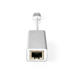 Nedis USB-verkkosovitin | USB 3.2 Gen 1 | 1 Gbps | USB-A Uros | RJ45 Naaras | 0.20 m | Pyöreä | Kullattu | Puhdas kupari | Hopea | Laatikko kannella ja ikkunalla Nedis USB-verkkosovitin | USB 3.2 Gen 1 | 1 Gbps | USB-A Uros | RJ45 Naaras | 0.20 m | Pyöreä | Kullattu | Puhdas kupari | Hopea | Laatikko kannella ja ikkunalla
