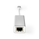 Nedis USB-verkkosovitin | USB 3.2 Gen 1 | 1 Gbps | USB-C™ Uros | RJ45 Naaras | 0.20 m | Pyöreä | Kullattu | Tinattu Kupari | Hopea | Laatikko kannella ja ikkunalla Nedis USB-verkkosovitin | USB 3.2 Gen 1 | 1 Gbps | USB-C™ Uros | RJ45 Naaras | 0.20 m | Pyöreä | Kullattu | Tinattu Kupari | Hopea | Laatikko kannella ja ikkunalla