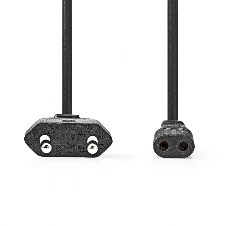 Nedis Sähköjohto | Euro Uros | IEC-320-C1 | Suora | Suora | Niklattu | 2.00 m | Litteä | PVC | Musta | Laatikko Nedis Sähköjohto | Euro Uros | IEC-320-C1 | Suora | Suora | Niklattu | 2.00 m | Litteä | PVC | Musta | Laatikko