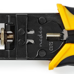 Nedis Antennikaapelin Asennustyökalu | Puristuspihtityökalu | Keltainen / Musta | ABS-Muovi / Teräs