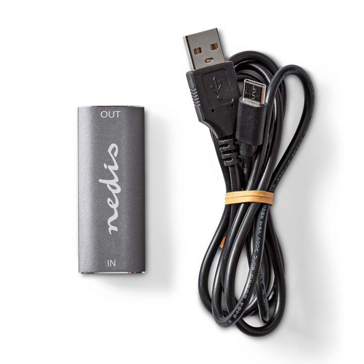 Nedis HDMI ™ Toistin | 25.0 m | 8K@60Hz | 48 Gbps | Alumiini | Antrasiitti