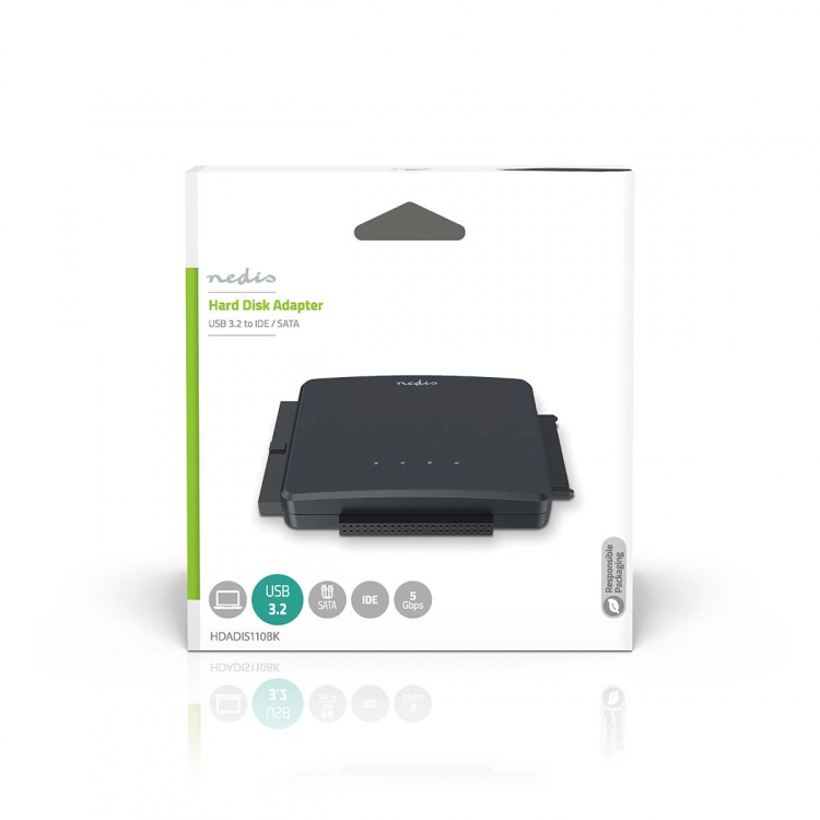 Nedis Kiintolevysovitin | USB 3.2 Gen1 | 2.5 / 3.5  Nedis Kiintolevysovitin | USB 3.2 Gen1 | 2.5 / 3.5