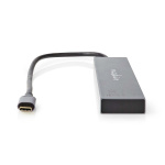 Nedis USB-keskitin | 1x USB-C™ 3.2 Gen 2 Male | USB-C™ 3.2 Gen 2 Female with PD 3.0 / 3x USB-C™ 3.2 Gen 2 Female | 4-Porttinen port(s) | USB 3.2 Gen 2 | USB Virta | 10 Gbps Nedis USB-keskitin | 1x USB-C™ 3.2 Gen 2 Male | USB-C™ 3.2 Gen 2 Female with PD 3.0 / 3x USB-C™ 3.2 Gen 2 Female | 4-Porttinen port(s) | USB 3.2 Gen 2 | USB Virta | 10 Gbps