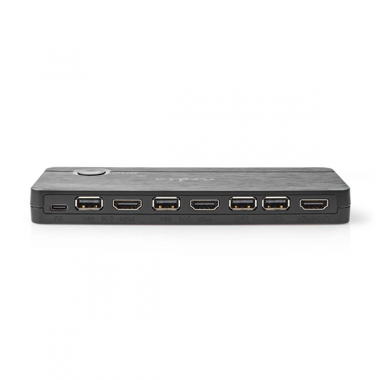 Nedis HDMI ™ Muunnin | USB-C™ Female / 2x HDMI™ Input / 4x USB A Female | 1x HDMI™ Output | Yksisuuntainen | 4K@60Hz | 18 Gbps | ABS-Muovi | Antrasiitti Nedis HDMI ™ Muunnin | USB-C™ Female / 2x HDMI™ Input / 4x USB A Female | 1x HDMI™ Output | Yksisuuntainen | 4K@60Hz | 18 Gbps | ABS-Muovi | Antrasiitti